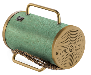 sanificatore portatile Silverline Blow con colorazione in verde e oro